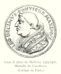 Leo X, Jean de Medicis, 1475-1521, Medaille von Caradosso, Cabinet de Paris